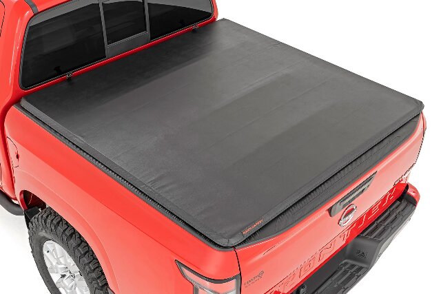 Rough Country Soft Tri-Fold Bed Cover | 5' Bed | for Nissan Frontier 2022-2025 41805522A