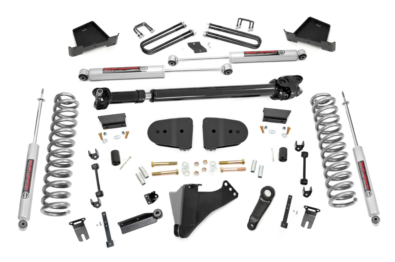 Rough Country 6" Lift Kit Gas No OVLD for Ford F250/F350 SuperDuty 4WD 2023-2025 -1