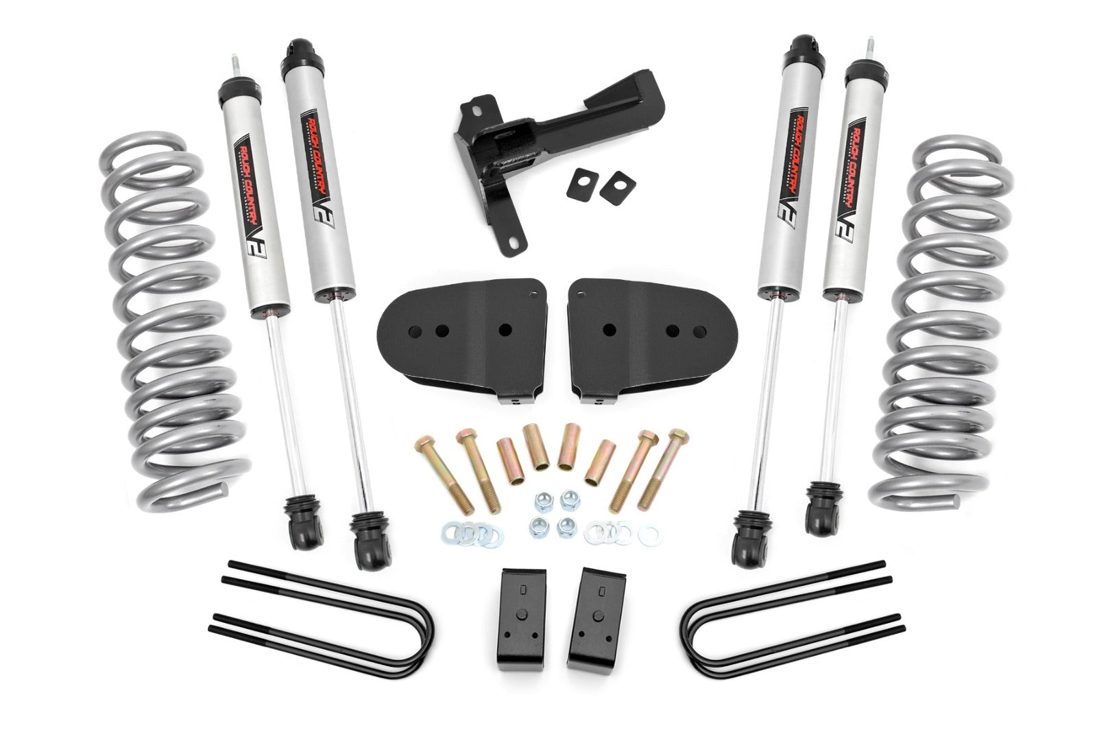 Rough Country 3" Lift Kit V2 Front Diesel Coils for Ford F-250 Super Duty 2023 -1