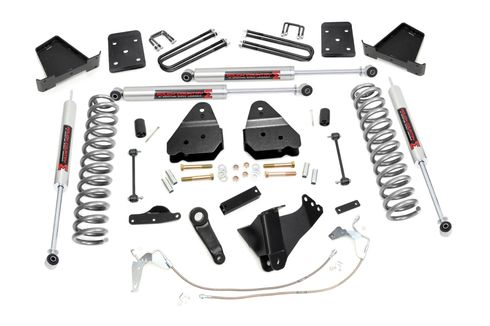 Rough Country 4.5" Lift Kit W/O Overloads M1 For Ford Super Duty 4WD 08-10 -1