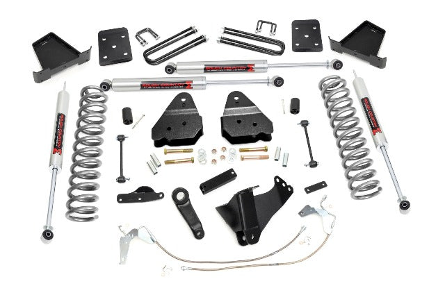 Rough Country 4.5" Lift Kit W/O Overloads M1 For Ford Super Duty 4wd 08-10 47840
