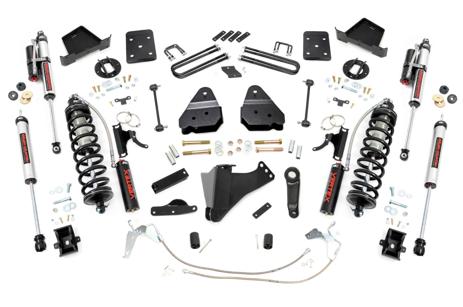 Rough Country 4.5" Lift Kit W/O Overloads C/O Vertex for Ford Super Duty 08-10 -1