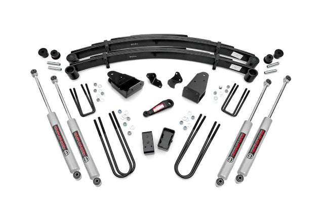 Rough Country for Ford F250 4" Suspension Lift Kit w/ Shocks 1980-1986 4WD -1