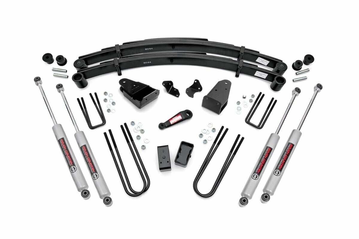 Rough Country 4 Inch Lift Kit For Ford F-250 4WD (1987-1997) -1