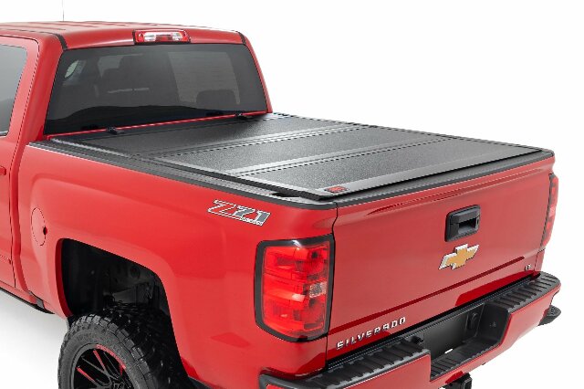 Hard Tri-Fold Flip Up Bed Cover 5'9" Bed Chevy/GMC 1500 14-18 -1