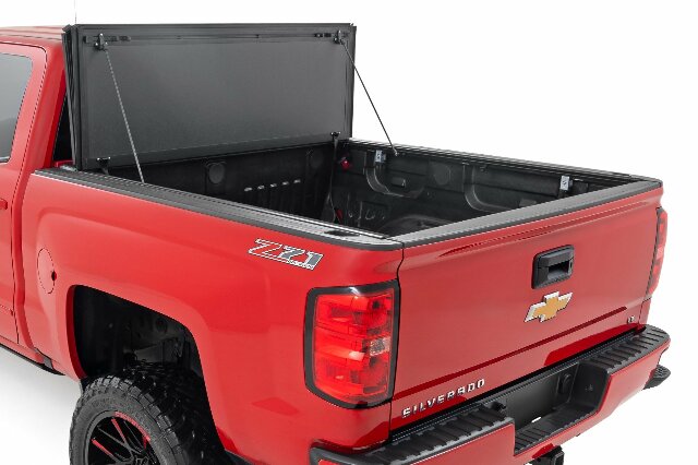 Hard Tri-Fold Flip Up Bed Cover 5'9" Bed Chevy/GMC 1500 14-18 -2