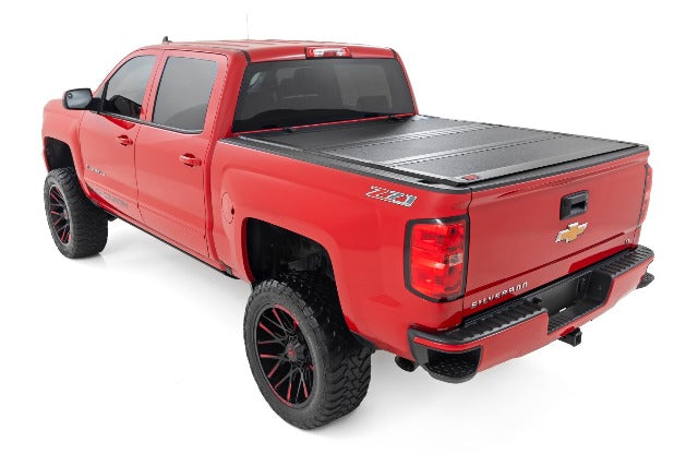 Tri-Fold Bed Cover 6'7" Rail Cap Chevy/GMC 1500/2500/3500HD 14-19