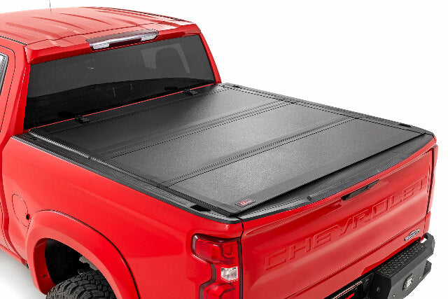 Hard Tri-Fold Flip Up Bed Cover 6'7" Bed Chevy/GMC 1500 19-23 -1