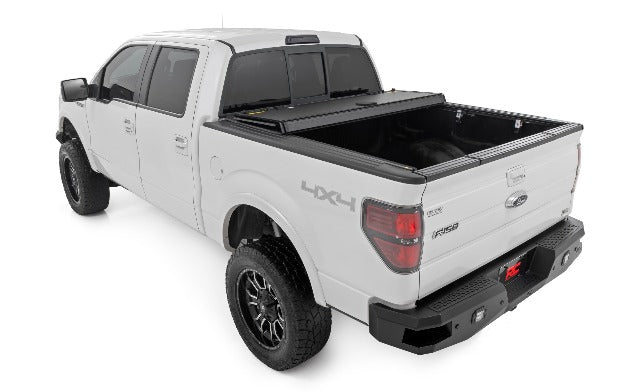 Hard Tri-Fold Flip Up Bed Cover 5'7" Bed Ford F-150 04-14 49214550