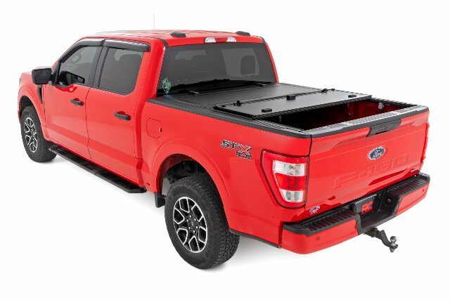 Hard Tri-Fold Flip Up Bed Cover 6'10" Bed Ford SuperDuty 08-16 49214651