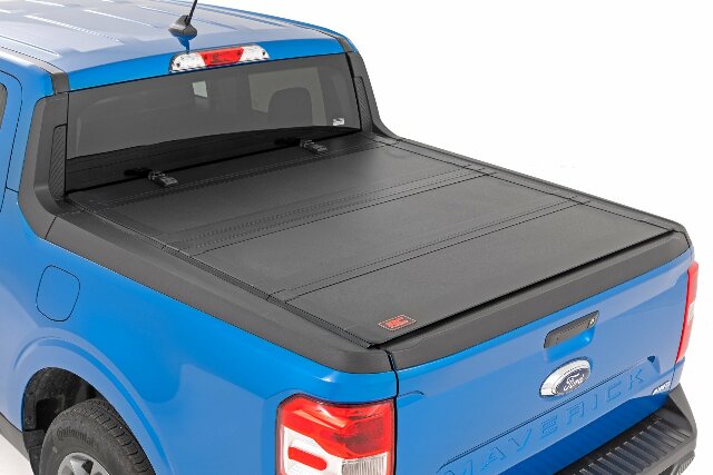 Hard Tri-Fold Flip Up Bed Cover 4'6" Ford Maverick 4WD 22-23 -1