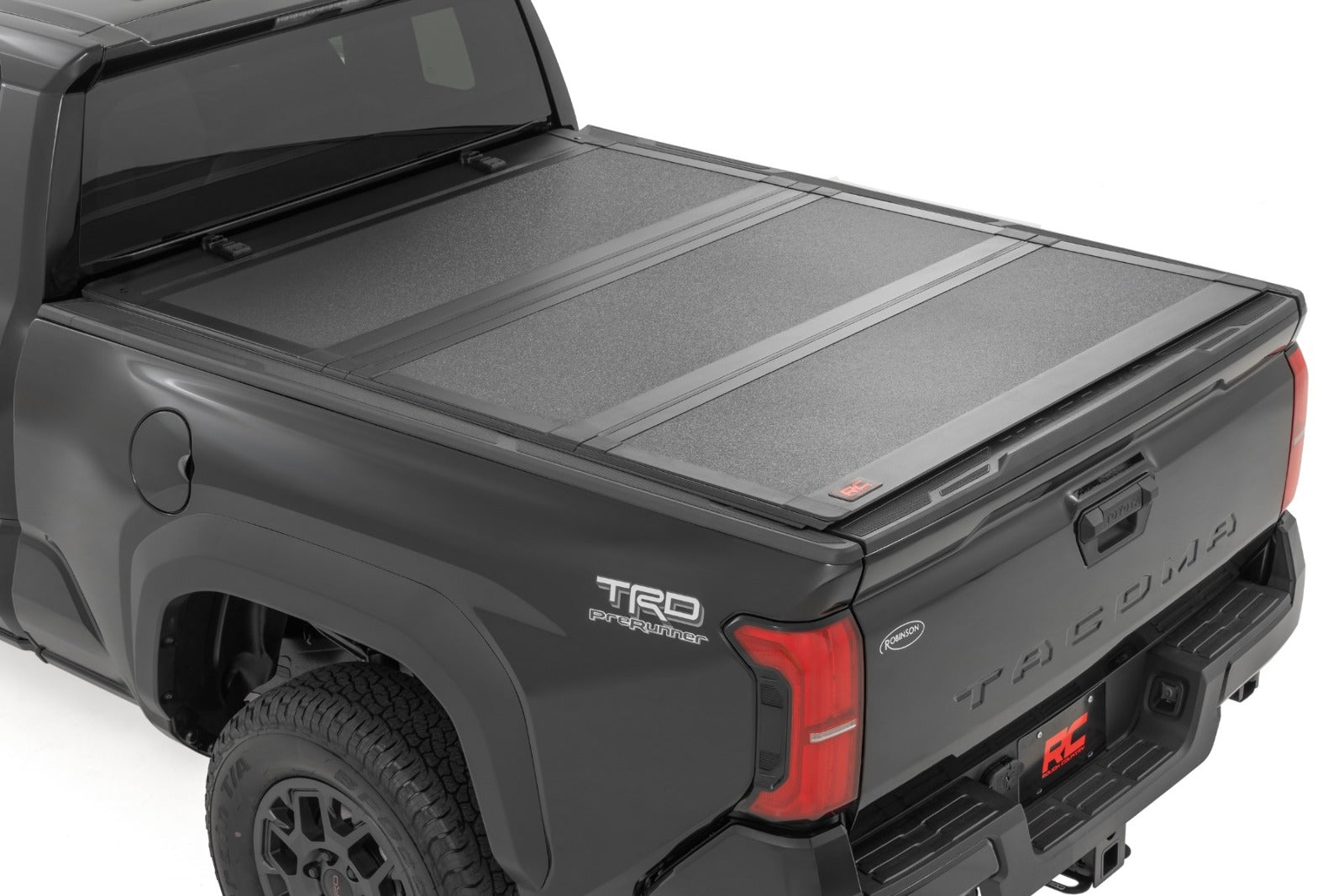Rough Country Hard Tri-Fold Flip Up Bed Cover | 6' Bed | for Toyota Tacoma 24-25
