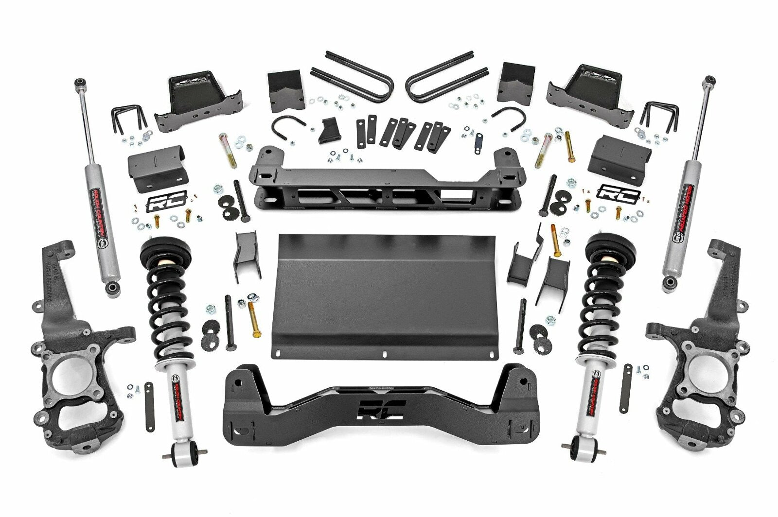 Rough Country 6 Inch Lift Kit N3 Struts for Ford F-150 4WD 24-25 -1