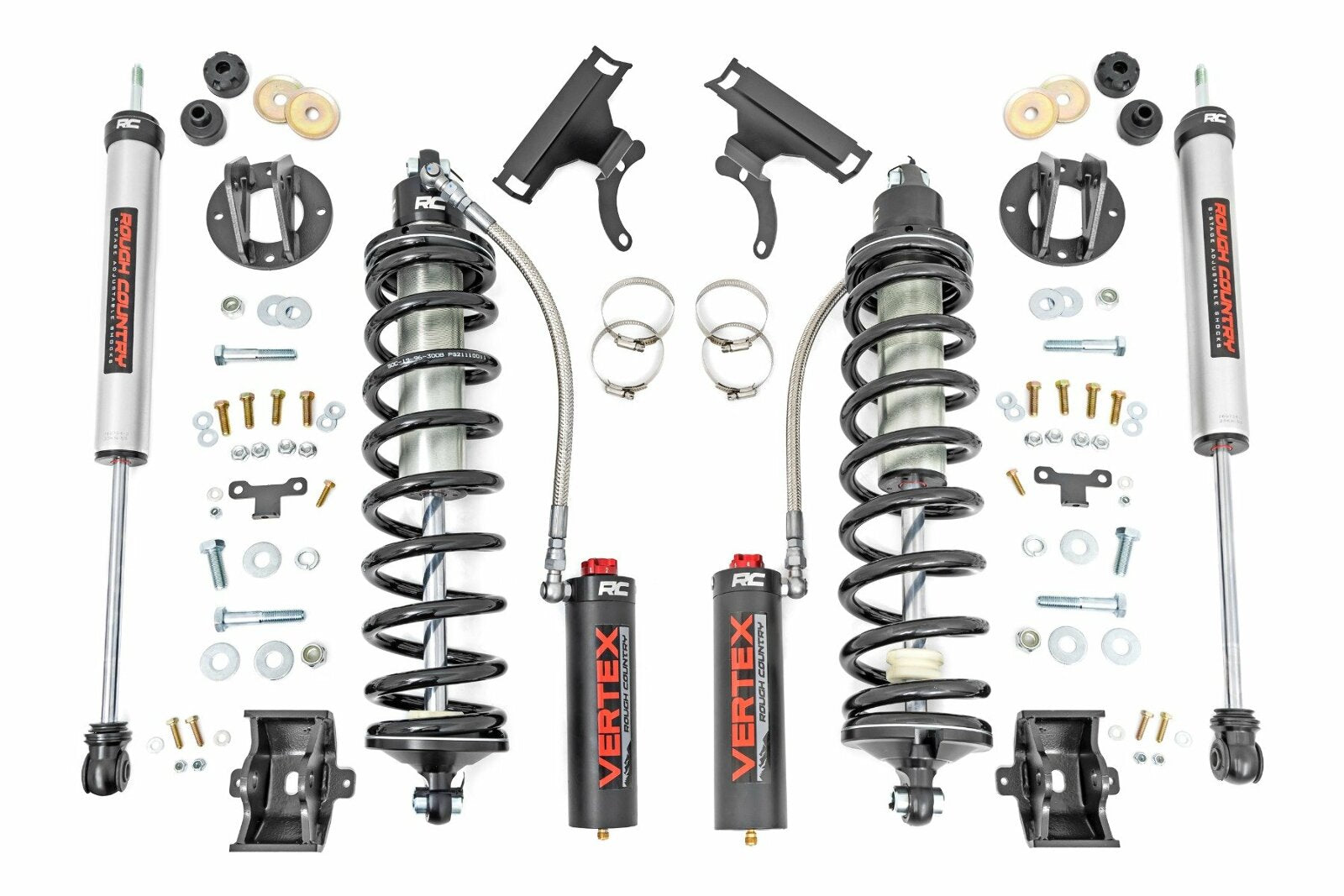 Rough Country 3" Coilover Conversion Kit Gas for Ford F250 SuperDuty 05-22 -1