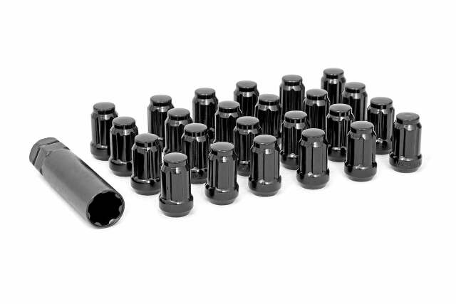 1/2 x 20 Lug Nut Set of 24 Black -