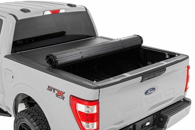 Hard RollUp Bed Cover 5'7" Bed Ford F150 15-24/Lightning 22-24 -2