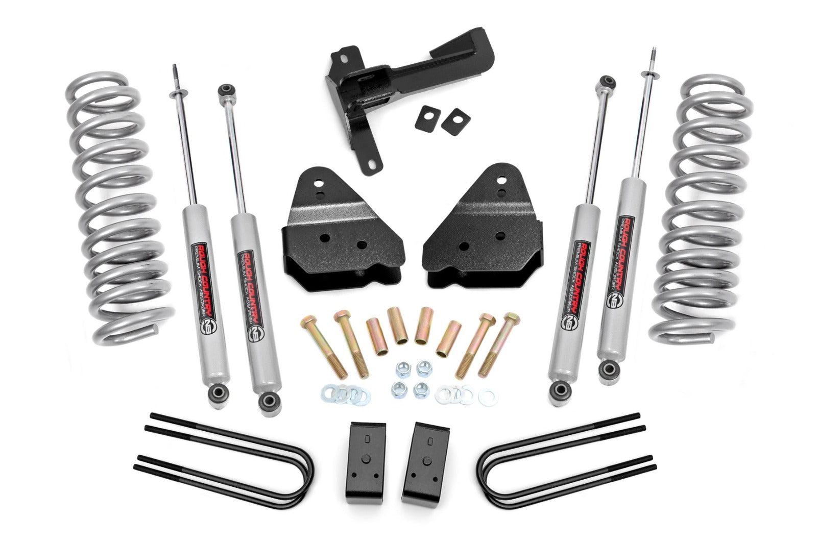 Rough Country 3" Lift Kit N3 Front Gas Coils for Ford Super Duty 4WD 17-22 -1