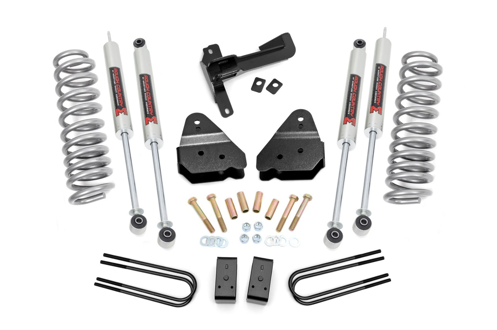 Rough Country 3" Lift Kit M1 Front Gas Coils for Ford Super Duty 4WD 17-22 -1