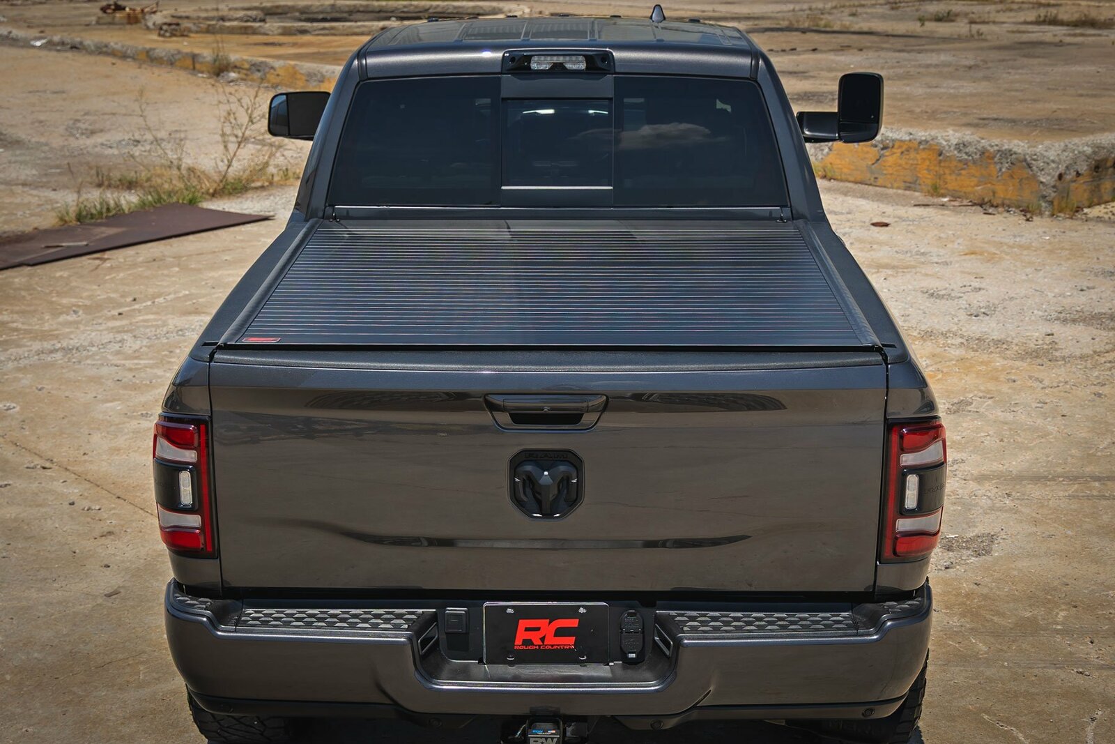 Rough Country Hard Roll Up Cover | 6'4" Bed | for Ram 1500 09-18/2500 10-24 -6
