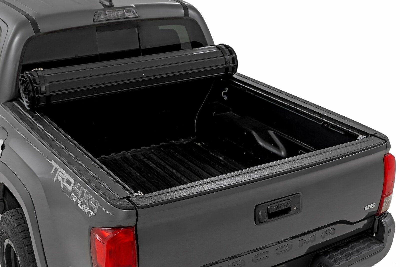 Rough Country Hard Roll Up Bed Cover 5' Bed for Toyota Tacoma 2WD/4WD 2016-2023 -2