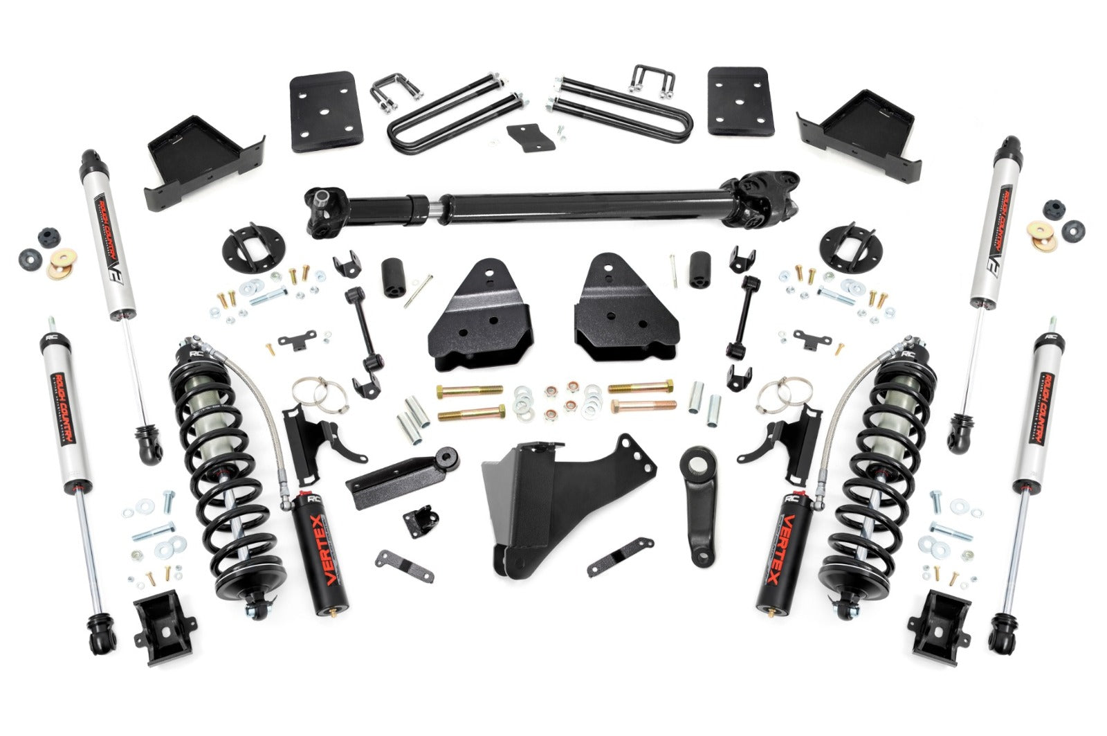 Rough Country 4.5" Lift Kit FR D/S C/O V2 for Ford Super Duty 4WD 17-22 -1