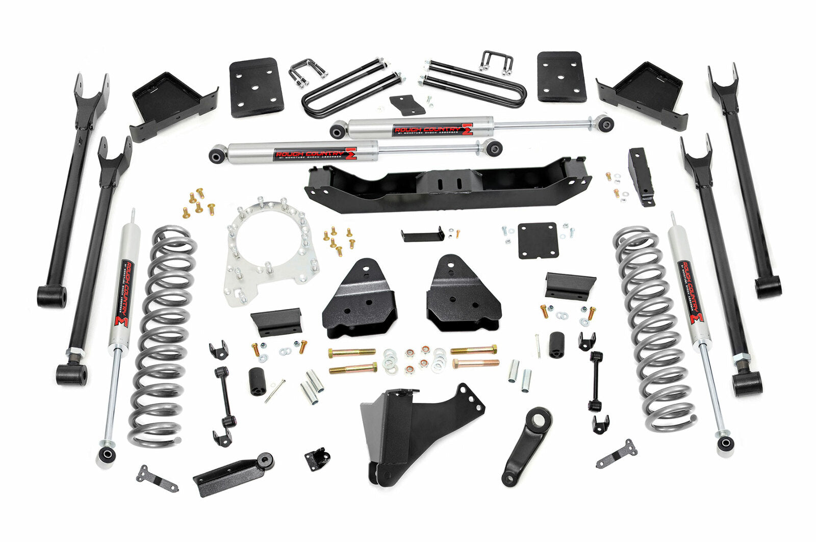 Rough Country 6 Inch Lift Kit Diesel 4 Link M1 for Ford SuperDuty 4x 17-22 -1