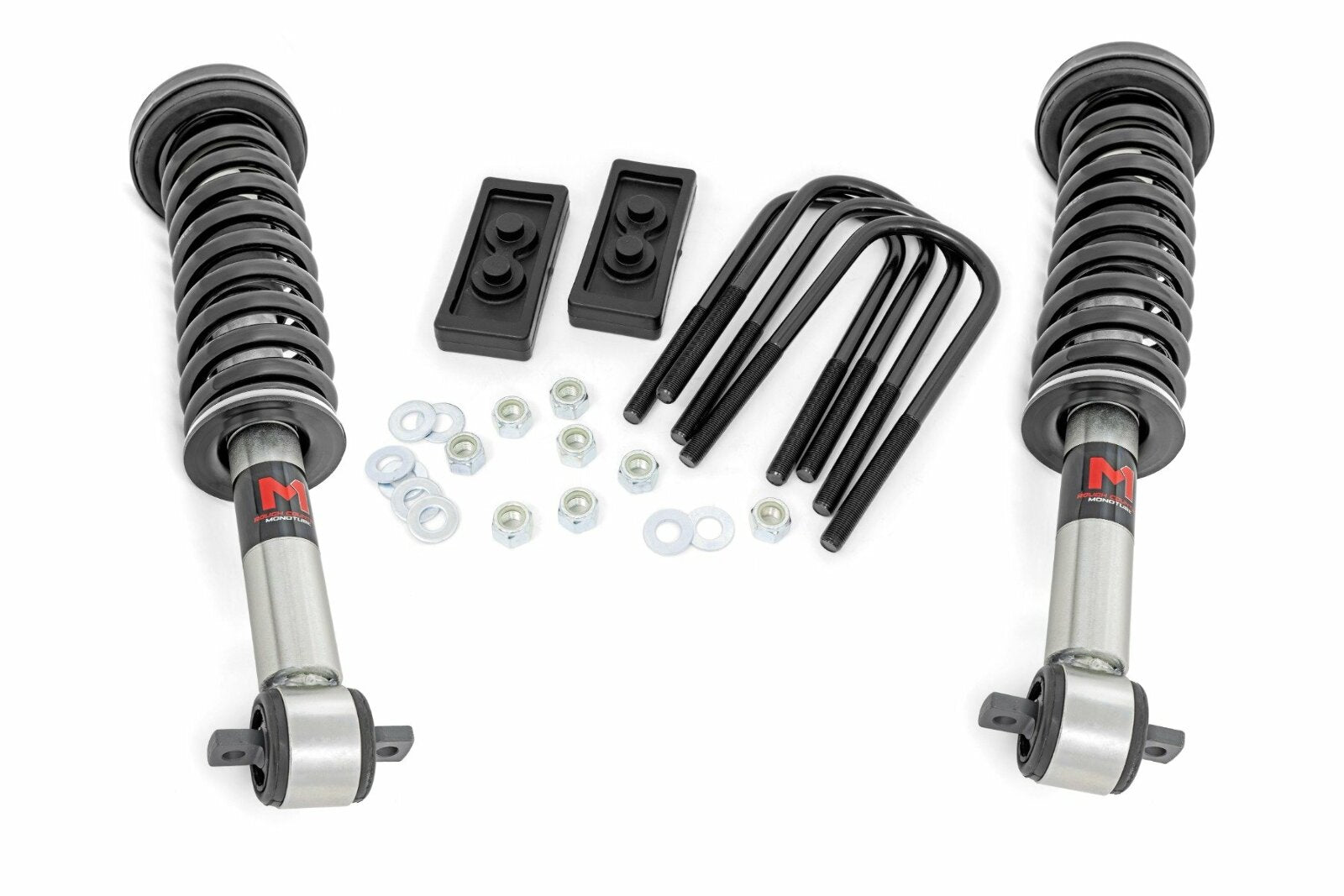 Rough Country 2.5" Lift Kit M1 Struts For Ford F-150 Tremor 4WD 2021-2022 -1