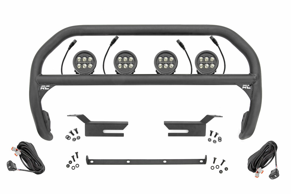 Nudge Bar 3.5" Round Led x4 Ford Bronco 4WD 2021-2023