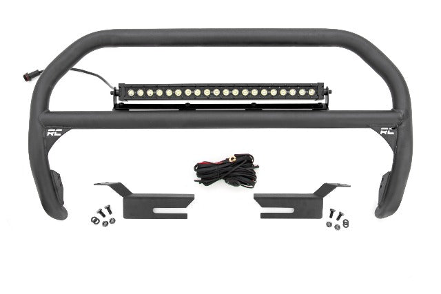 Nudge Bar 20 IN BLK DRL Single Row LED Ford Bronco 4WD 2021 -1