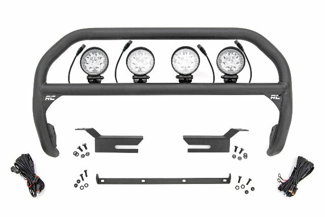 Nudge Bar 4 Inch Round LED x4 Ford Bronco 4WD 2021 -1
