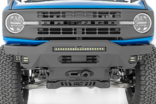 Front Bumper Modular Stubby Wings Flood Fog Ford Bronco 21-23 -2