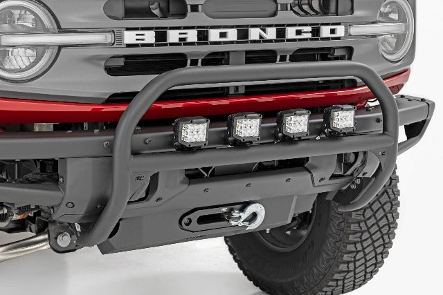 Nudge Bar 4" Round Led OE Modular Steel Ford Bronco 2021-2022 -2