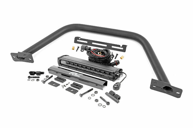 12" LED Light Bar Black Single Ford Bronco OE Modular Steel