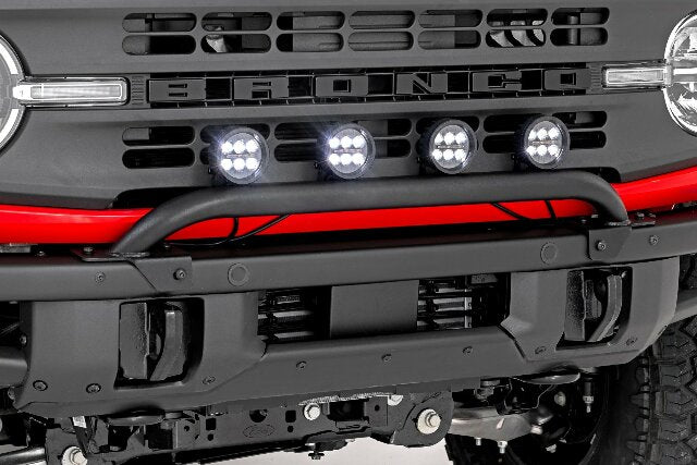 Rough Country Light Bar 3.5" LED Blk Amber DRL OE Modular for Ford Bronco 21-25 51136