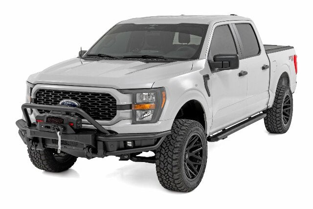 Rough Country Front Bumper Tubular Winch Mount for Ford F-150 2021-2023 51216W