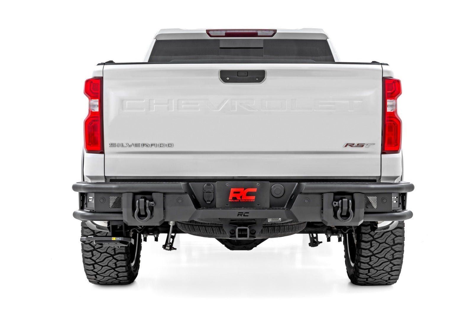 Rough Country Rear Bumper | Tubular | Chevy Silverado 1500 2WD/4WD (2019-2025) 51219
