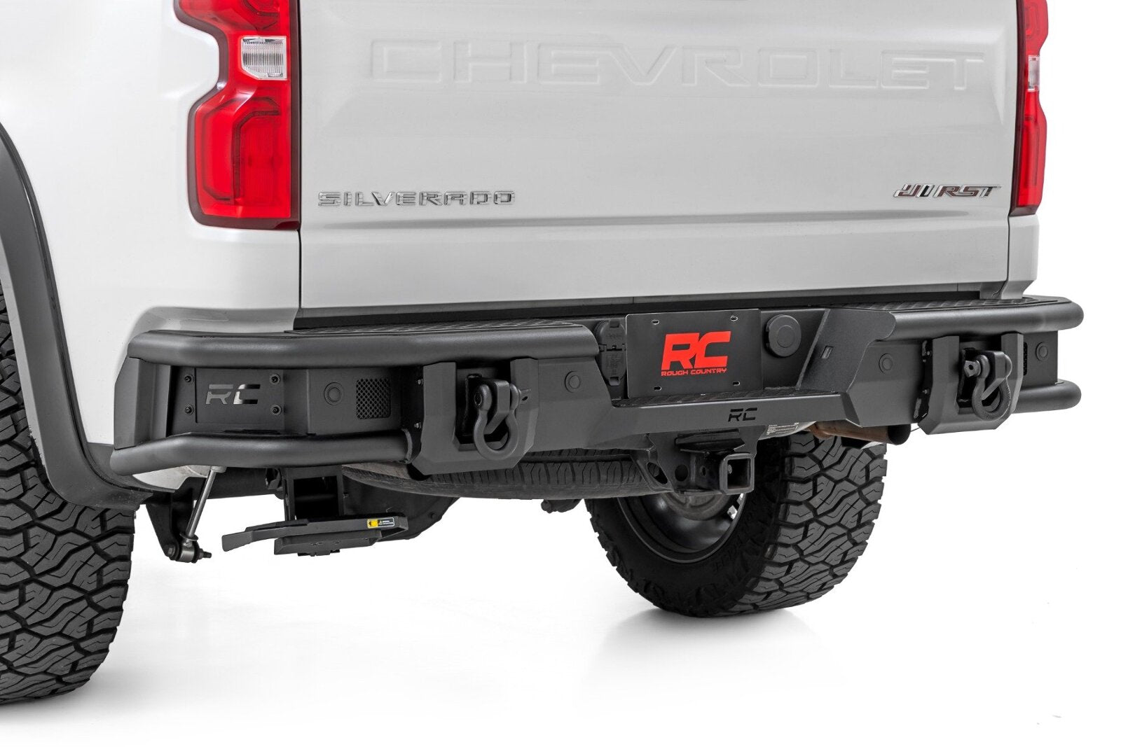 Rough Country Rear Bumper | Tubular | Chevy Silverado 1500 2WD/4WD (2019-2025) 51219