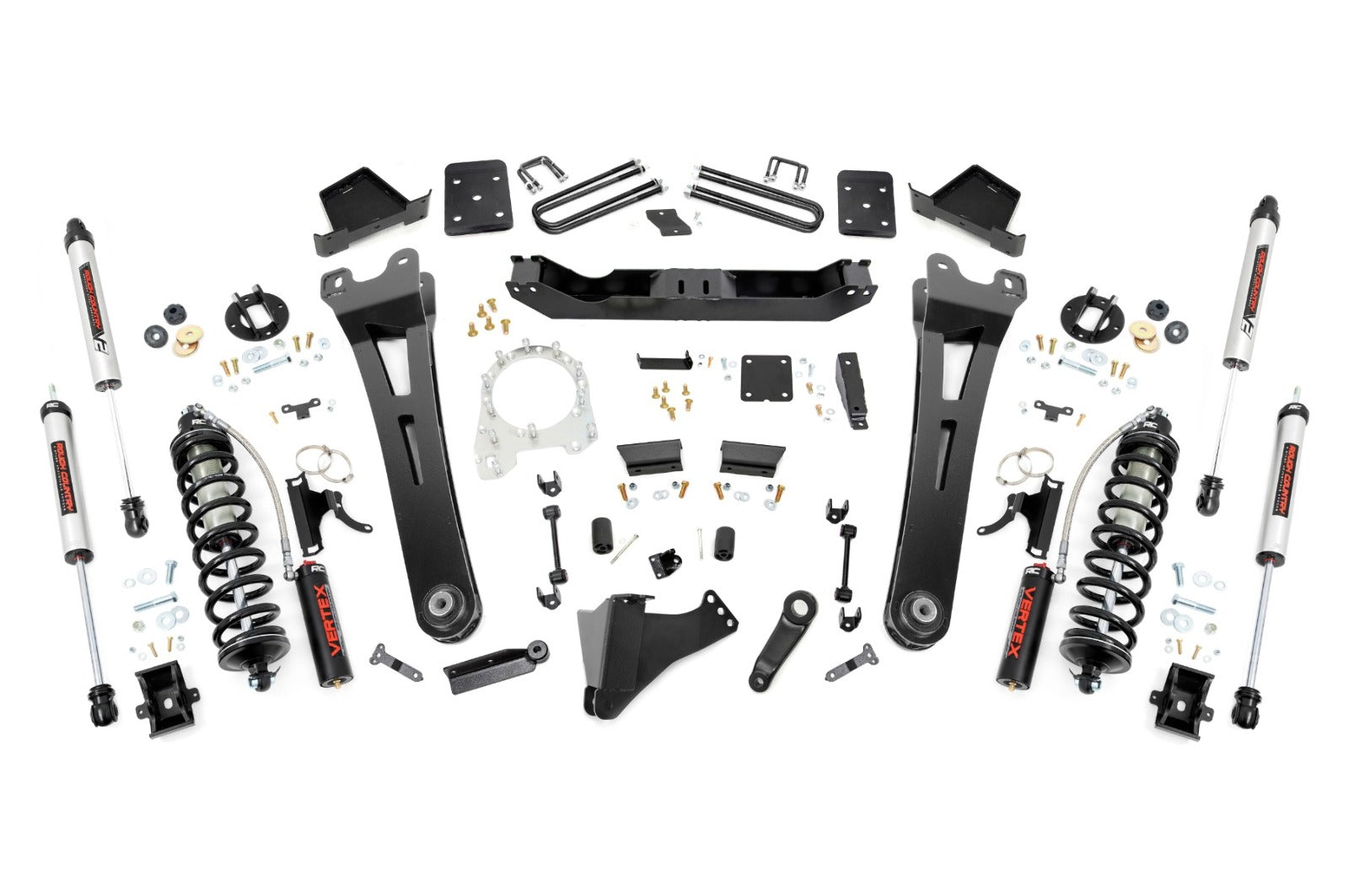 Rough Country 6" Lift Kit R/A OVLDS C/O V2 For Ford SuperDuty 4WD 17-22 51258 -1