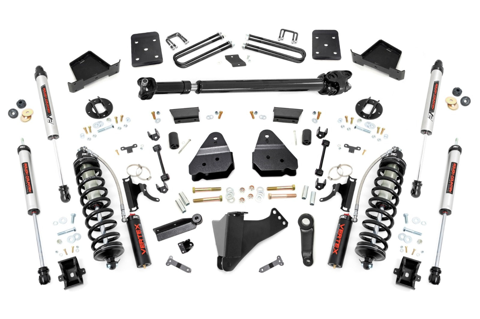 Rough Country 6" Lift Kit No OVLDS D/S C/O V2 For Ford SuperDuty 17-22 51358 -1