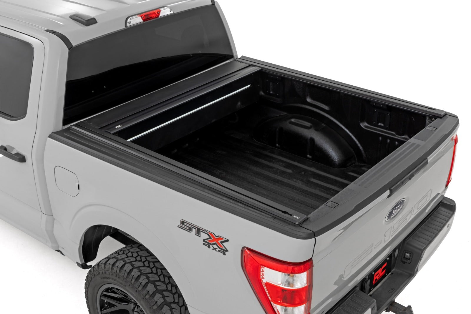 Rough Country Powered Retractable Bed Cover | 5'7" Bed | for Ford F150 (15-25) -2
