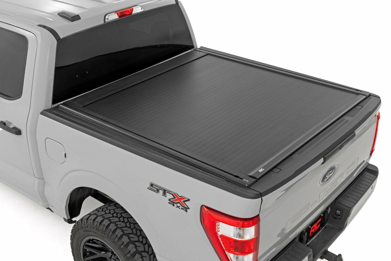 Rough Country Powered Retractable Bed Cover | 5'7" Bed | for Ford F150 (15-25) -1