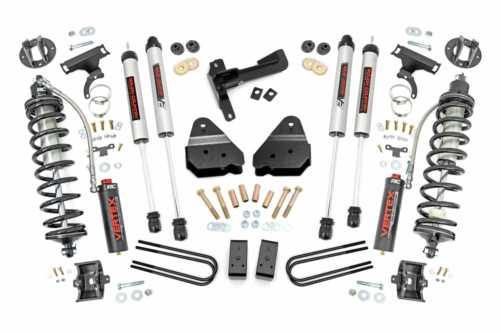Rough Country 3" Lift Kit Coilover Conversion for Ford F250 Super Duty 4WD 08-10 -1