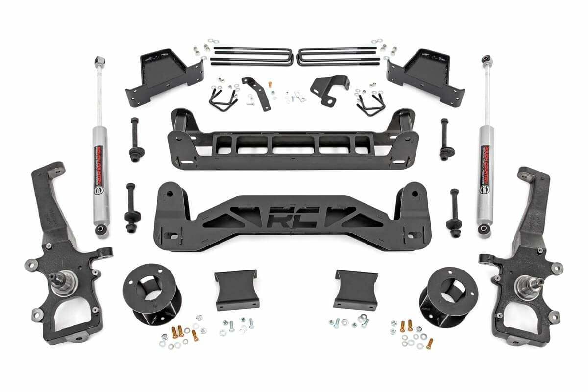 Rough Country 6in for Ford Suspension Lift Kit Strut Spacers 04-08 F-150 2WD