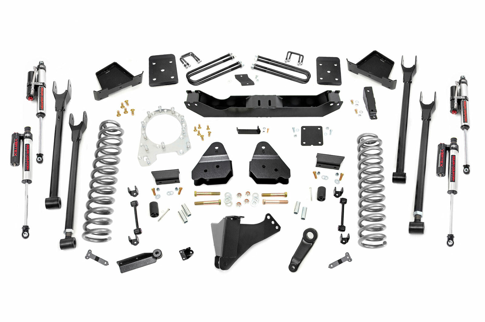 Rough Country 6in for Ford 4-Link Lift Kit 17-19 F-250 4WD Diesel w/o Overloads -1