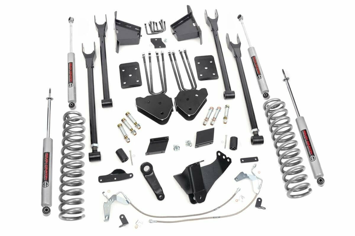Rough Country 6in for Ford 4-Link Suspension Lift Kit 15-16 F-250 4WD Diesel -1