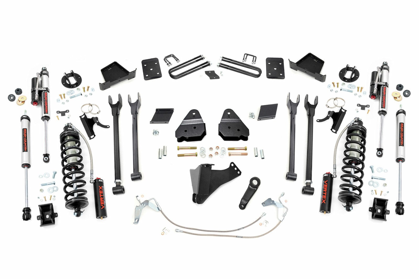 Rough Country 6" Lift Kit 4-Link No OVLD C/O Vertex for Ford Super Duty 15-16 -1