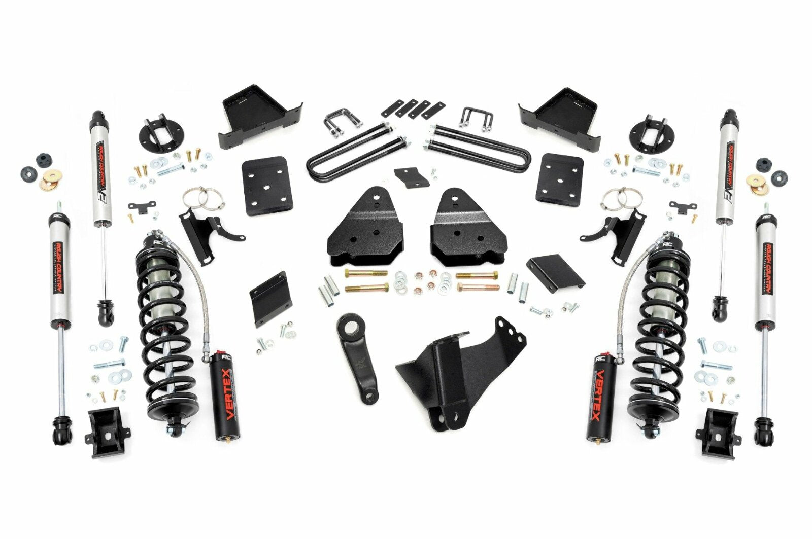 Rough Country 4.5" Lift Kit No OVLD C/O V2 for Ford Super Duty 4WD 11-14 -1