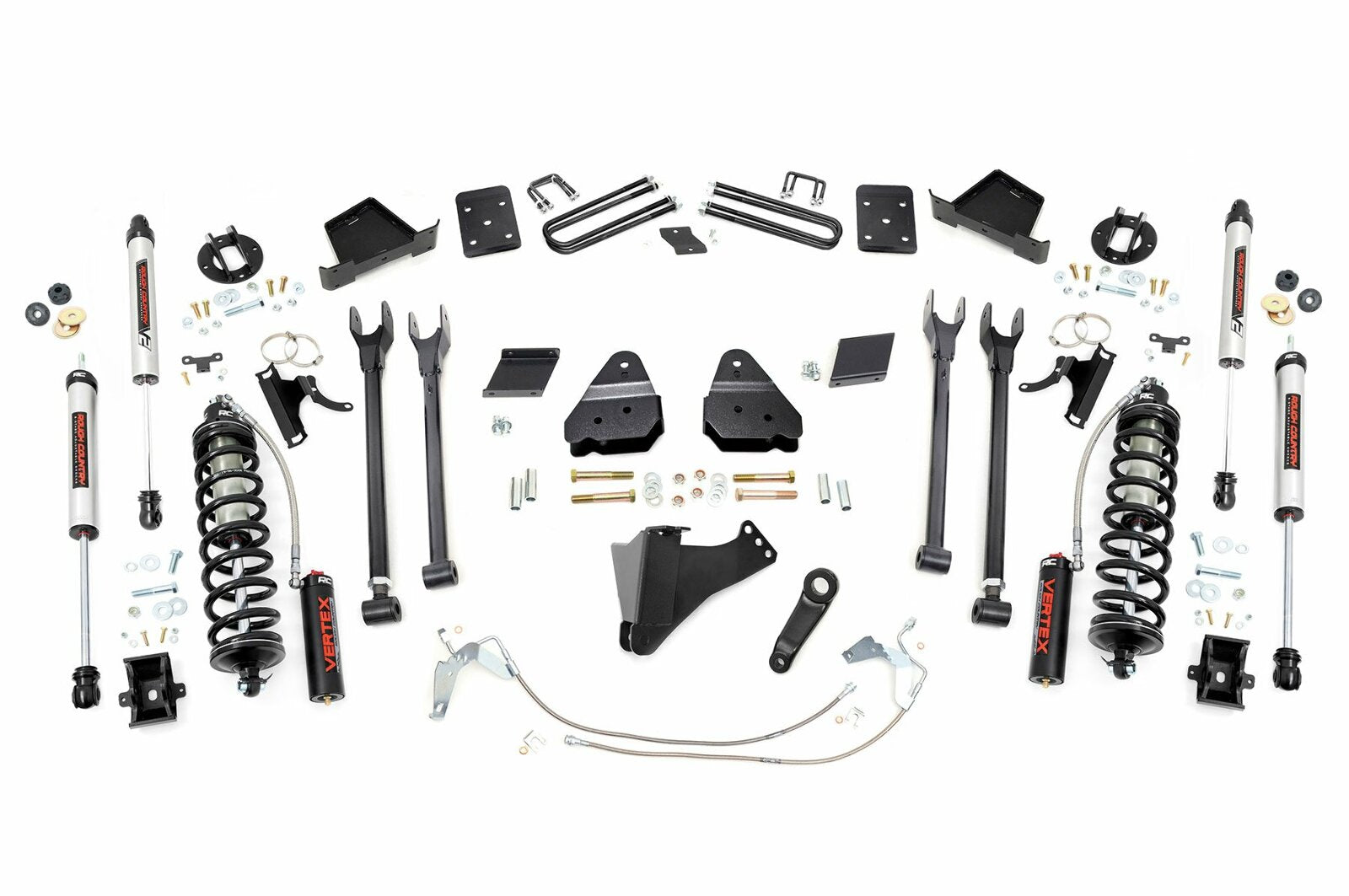 Rough Country 6" Lift Kit 4-Link No OVLD C/O V2 for Ford Super Duty 11-14 -1