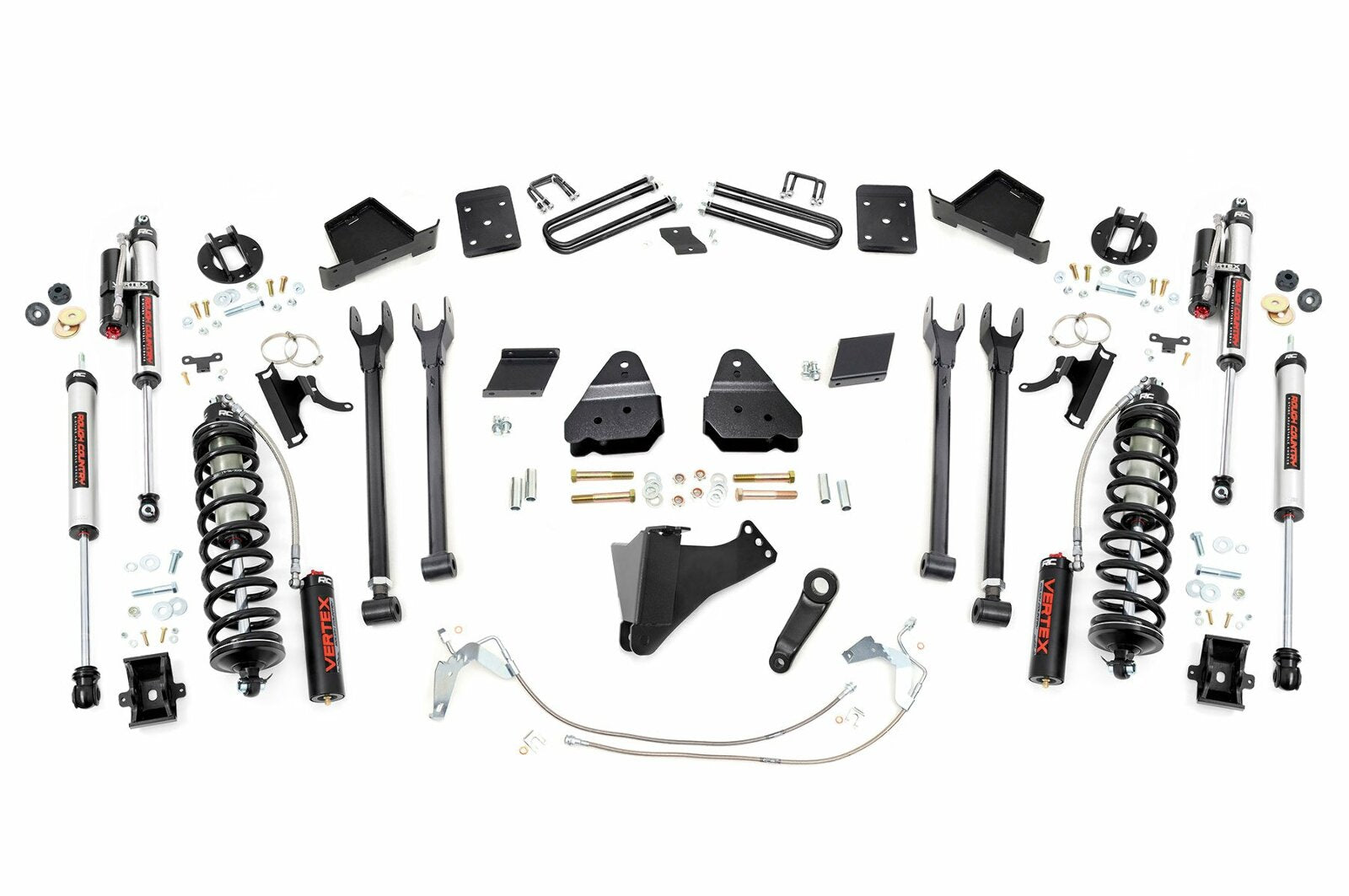 Rough Country 6" Lift Kit 4-Link No OVLD C/O Vertex for Ford Super Duty 11-14 -1