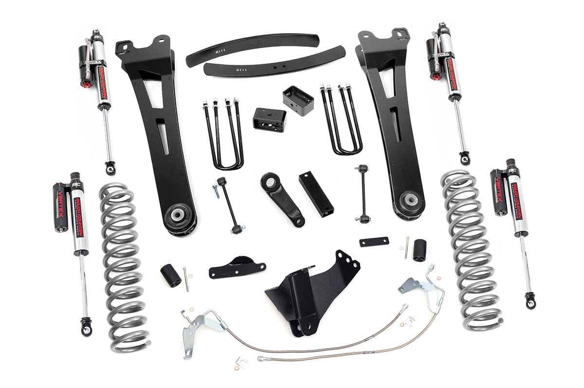 Rough Country 6in for Ford Lift Kit Radius Arms w/Vertex Shocks 08-10 F-250/350 -1
